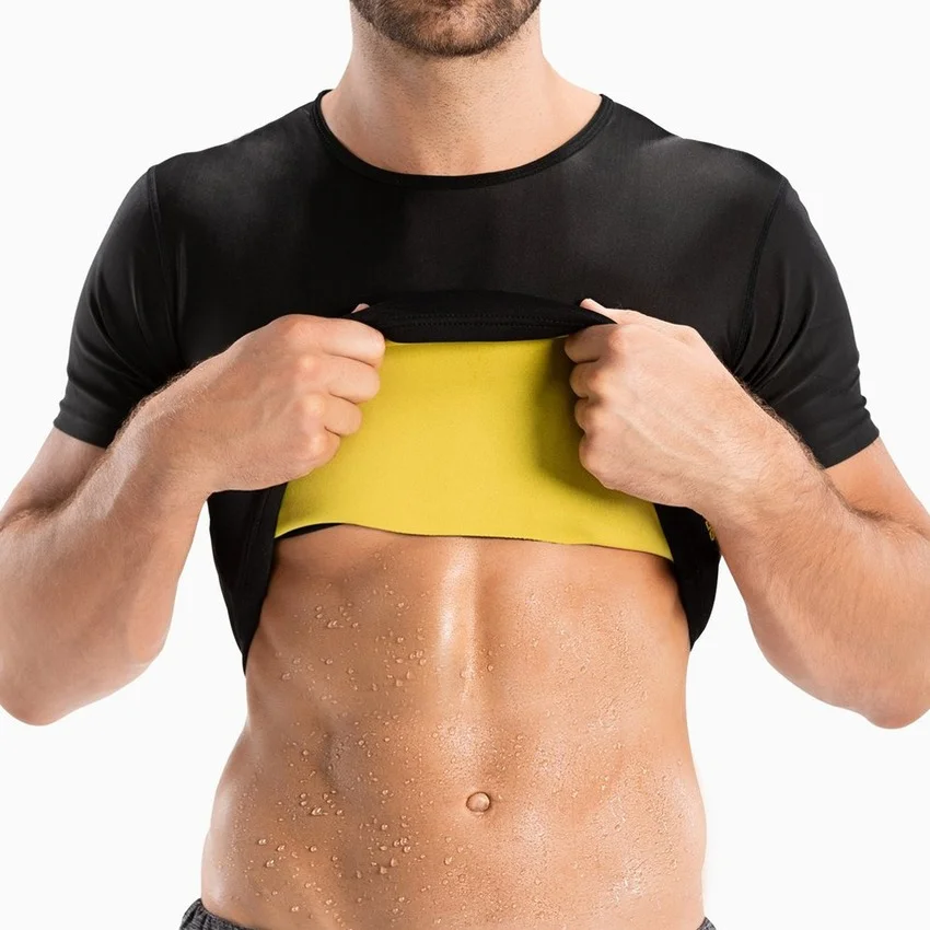 Wetsuit Men - Sauna T-shirt Uomo Corsetto pancia piatta
